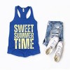 Simply Sage Market Sweet Summer Time Block Distressed Racerback Tank - 4 of 4