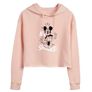 Women's - Disney - Mickey & Friends Cropped Graphic Hoodie - 1 of 3