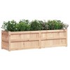 vidaXL Garden Planter Outdoor Flower Box for Climbing Plants - Solid Wood Pine - 70.9" x 19.7" x 19.7" - Patio, Garden, Balcony - 4 of 4