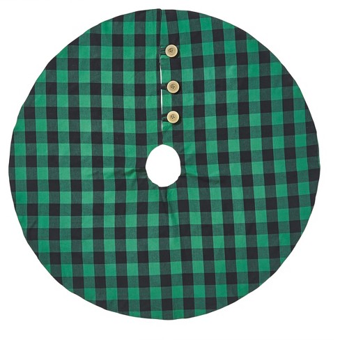 Buffalo Plaid Christmas Tree Skirt, Buffalo Check Tree Skirt