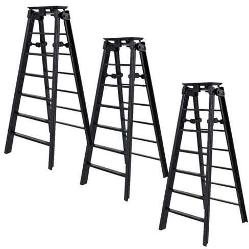 Set of 3 Black Ladders for WWE & AEW Wrestling Action Figures - image 1 of 1