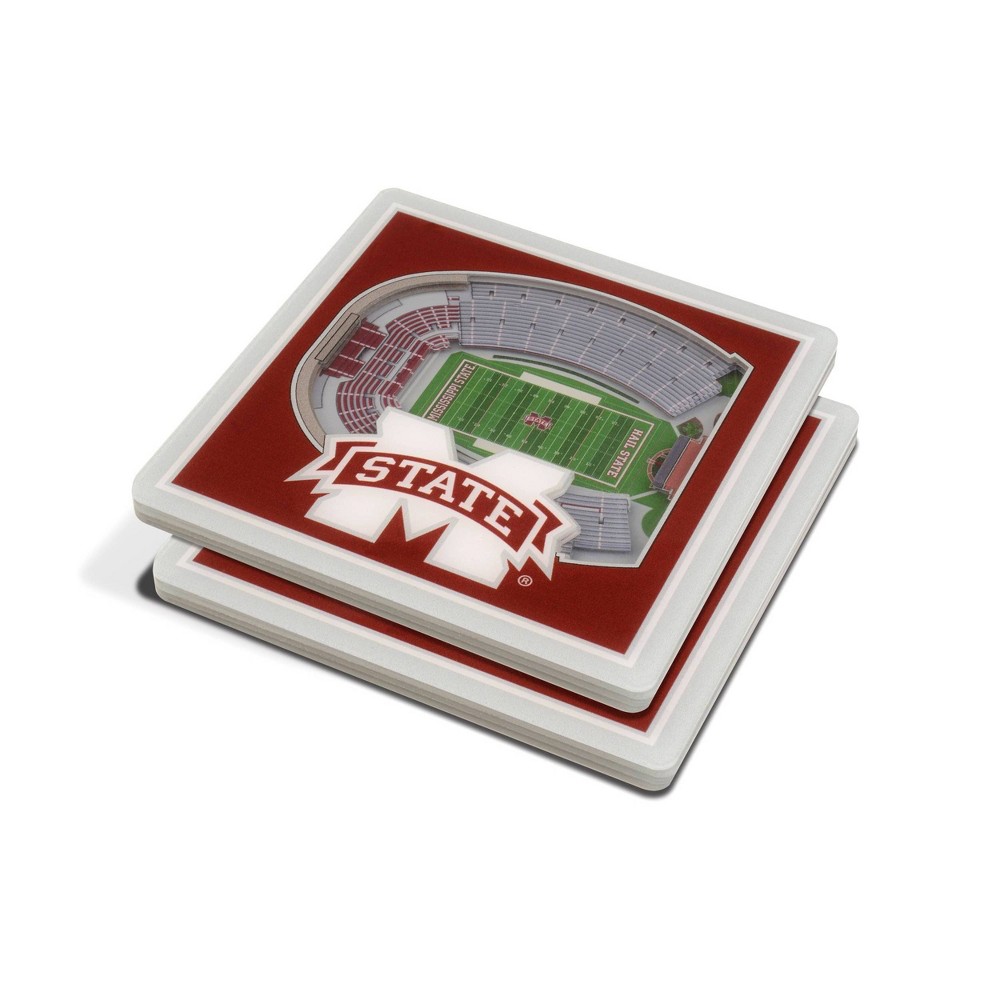 Photos - Barware NCAA Mississippi State Bulldogs 3D Stadium View Coaster