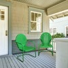 Northlight 34-Inch Outdoor Retro Tulip Steel Armchair, Green - image 2 of 4