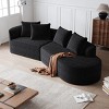 112" Oversize Modern Chenille Modular Sectional Sofa with 4 Pillows, Cloud-Style 4-Seat Couch for Living Room or Apartments - The Pop Home - 3 of 4