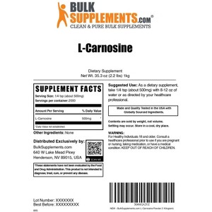 BulkSupplements L-Carnosine Powder - 1 of 4
