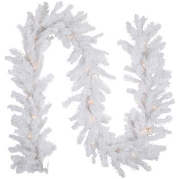 Northlight 9' X 10 Pre-lit Vermont White Pine Artificial Christmas  Garland, Clear Lights : Target