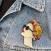 Wrapables Acrylic Fashion Brooch Pin for Sweaters, Coats, Scarves, and Bags, Retro - 3 of 3