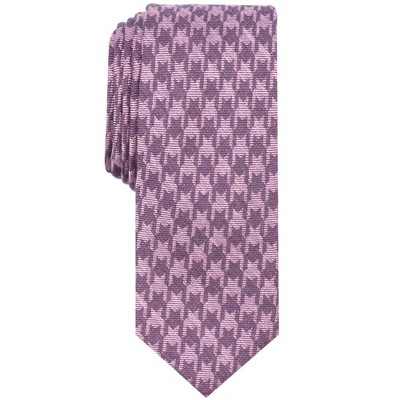 bar III Mens Houndstooth Skinny Self-tied Necktie