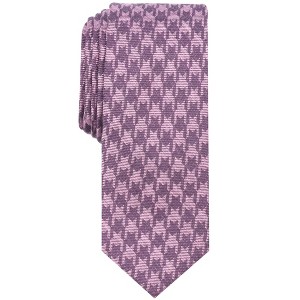 bar III Mens Houndstooth Skinny Self-tied Necktie - 1 of 1