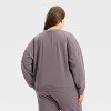 Women's Mother's Day "Mom" Graphic Sweatshirt - Charcoal - 2 of 3