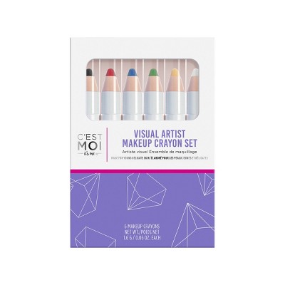 C'est Moi Visual Artist Makeup Crayon Set - 6ct