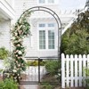 Karl Home 78'' W x 19.7'' D Black Garden Iron Arbor - 3 of 4