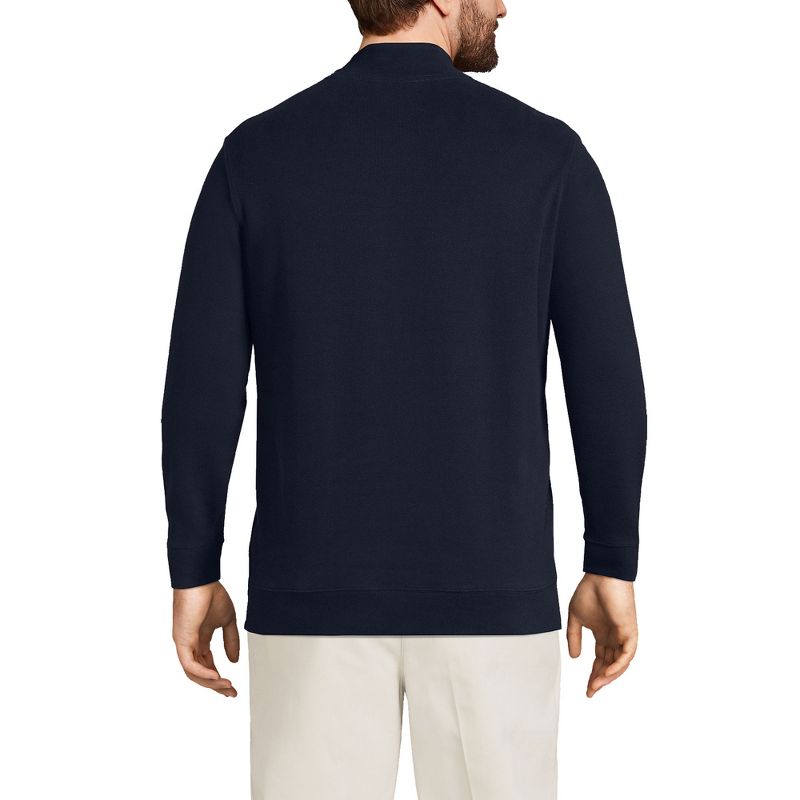 Lands' End Men's Bedford Rib Quarter Zip Sweater, 2 of 5