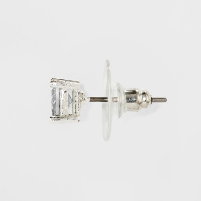 Crystal Square Stud Earring Set 3pc - A New Day - image 2