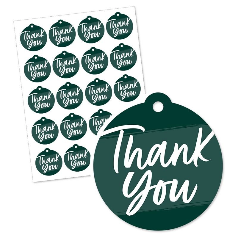Big Dot of Happiness Emerald Elegantly Simple - Guest Party Favor Gift Tags (Set of 20), 2 of 5