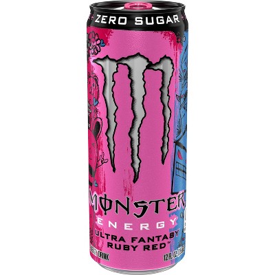 Monster Ultra Fantasy Ruby Red Energy Drink - 12 Fl Oz Can : Target