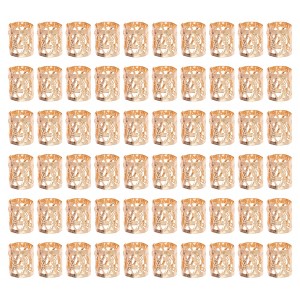 Unique Bargains Hollow Hair Cuffs Dreadlock 60 Pcs - 1 of 4