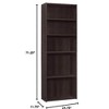 Monarch Specialties Bookshelf Bookcase 6 Tier 72InchH Office Bedroom Laminate Brown Transitional - 4 of 4