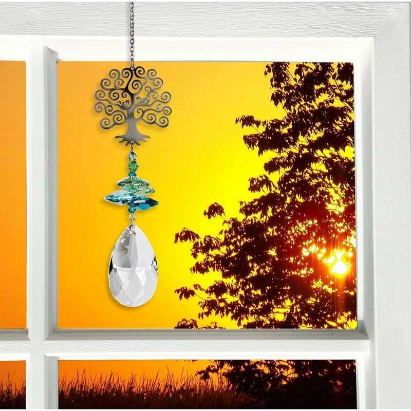 Woodstock Crystal Suncatchers, Crystal Fantasy, Tree of Life, Crystal Wind Chimes For Inside, Office, Kitchen, Living Room Décor, 6.5"L, 5 of 8