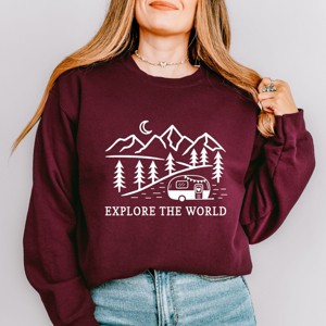 Simply Sage Market Explore The World Camper Sweatshirt - 1 of 4