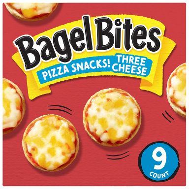 Bagel Bites Three Cheese Mini Pizza Bagel Frozen Snacks - 7oz/9ct