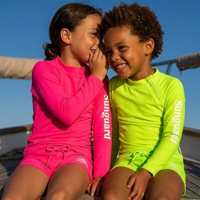 Sunguard Swim Ray Kids Neon UPF 50+ Swim Short | Sunguard Swim Safety Green 4-5Y — фото 6
