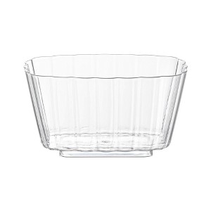 Smarty Had A Party 5.5 oz. Clear Fluted Rectangular Plastic Pudding Cups - 288 pcs - 1 of 4