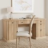 COZONY 60" Modern Office Executive Desk with Fluted Wood Top, File Cabinet & Drawers, Spacious Storage Writing Desk for Home Office, Study & Bedroom - 3 of 4