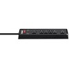 Monoprice Power & Surge - 6 Outlet Metal Surge Protector Power Strip - 15 Feet Cord - Black | 1150 Joules 15A / 125V / 1875W - 4 of 4