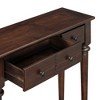 YOOCOZZ  Retro Entryway Table with Drawers and Shelf - 4 of 4