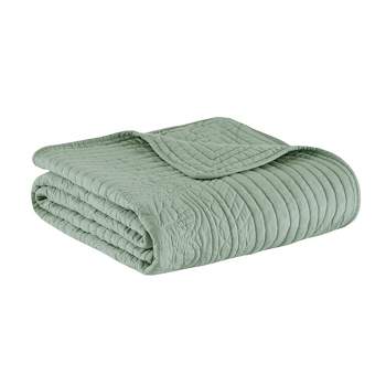 60"x72" Marino Quilted Throw Blanket with Scallop Edges