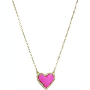 Heart Pendant Necklace Adjustable Chain Length Fashion Jewelry for Women - 1 of 4
