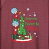 Women's - Dr. Seuss - Christmas Is A Family Thing Lightweight French Terry Wide Neck Long Sleeve Graphic Shirt - 2 of 4