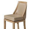 Maven Lane Vienna Kitchen Stool with Vegan Leather Upholstery - 4 of 4