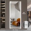 VYNXARIA Full Length Mirrors 65"x21" Frameless Wall Mounted Mirror with Adjustable Lighting - 3 of 4