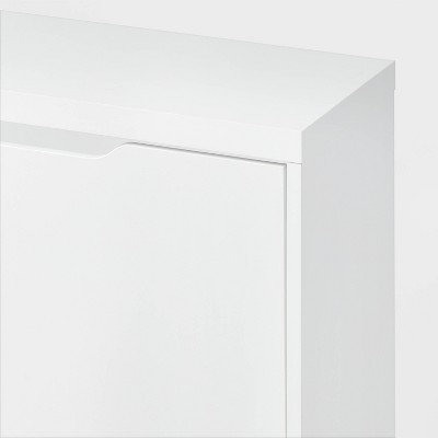 Laminate Pivot Open Shoe Cabinet White - Brightroom&#8482;_2