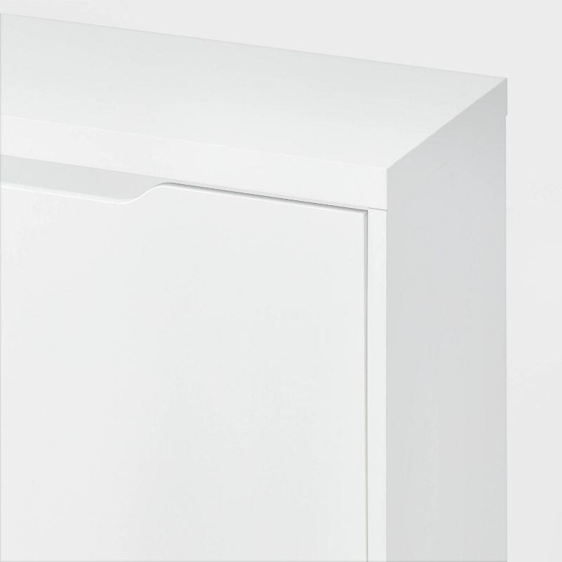 Laminate Pivot Open Shoe Cabinet White - Brightroom&#8482;, 4 of 7