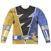 Men's Power Rangers Dino Fury Gold Ranger Long Sleeve Costume T-Shirt - 2 of 4