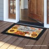 Briarwood Lane Fall Doormat 30x18 Indoor Outdoor Be Thankful Flowers For Fall Doormat - 4 of 4