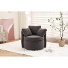 CAVINAS Teddy Accent Chair with Back Cushion,Modern Swivel Chairs with Storage Space for Bedroom,Reading Room - 4 of 4