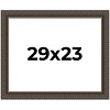 PosterPalooza | Photo Size Museum Brown Picture Frame - UV Acrylic, Foam Board Backing, Hanging Hardware - 2 of 4