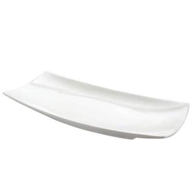 Gibson Elite 6" x 13" Ceramic Gracious Sushi Serving Platter