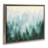 Stupell Industries Pine Forest with Mist Floating Frame Canvas Art - 2 of 4