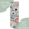 Elanze Designs Pastor's Wife Cream Floral 20 ounce Stainless Steel Travel Tumbler - 3 of 4