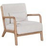 APRILSOUL 32.25"Scandinavian Solid Wood Lounge Chair Ribbed Corduroy Armchair with Lumbar Support - 4 of 4