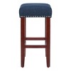 WestinTrends 24" Upholstered Saddle Seat Counter Stool - 4 of 4