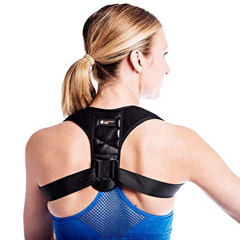 Posture Corrector for Women and Men,Adjustable Upper Back Brace, Breathable Back  Support Straightener, Providing Pain Relief from Lumbar, Neck, Shoulder,  and Clavicle, Back 