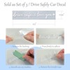 Wrapables Drive Safe, I Love You Car Rearview Mirror Window Decal Sticker (Set of 3) - 2 of 4