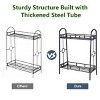 Costway Heavy Duty 2 Tier Metal Flower Pot Rack Plant Display Stand Shelf Holder Decor - 4 of 4