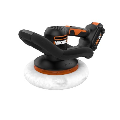 Worx WX856L POWER SHARE 20V 10in Orbital Polisher & Buffer with Extra Bonnet (2Ah Battery & Charger Included)